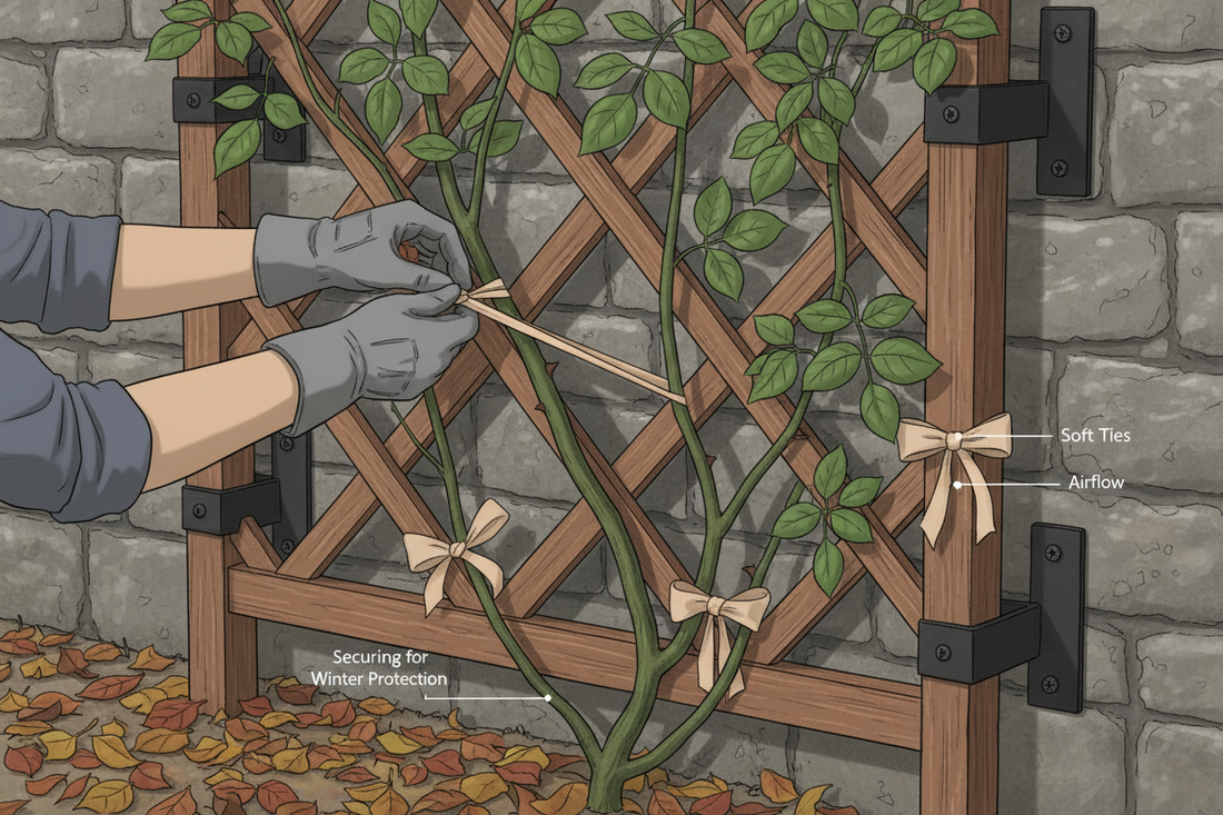 Garden trellis for strong, elegant climbing plants (Late-Fall Edition)