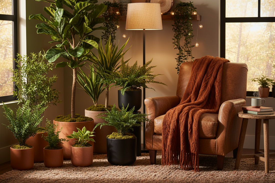 Artificial plants for low-light corners (Late-Fall Edition)