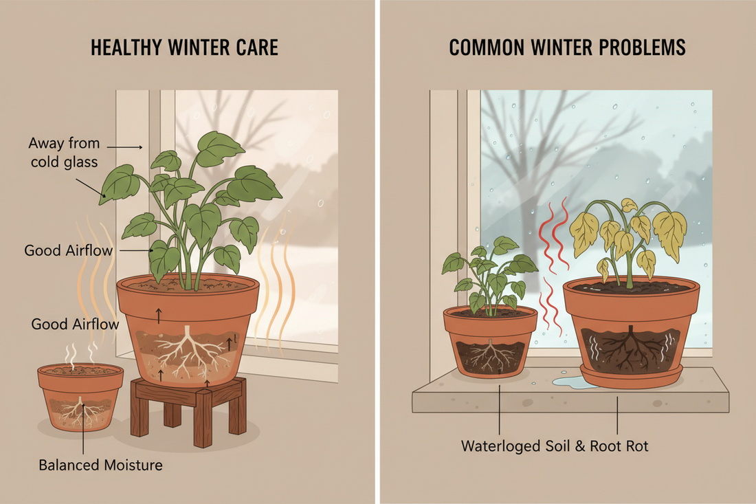 Terracotta pots: breathe better and avoid winter overwatering — Early-Winter Edition