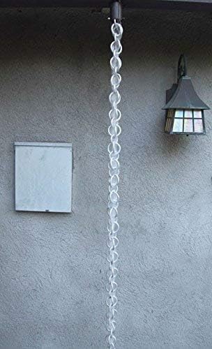 Nutshell Stores Double Loops Rain Chain - Aluminum - 20 Feet