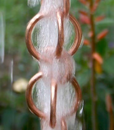 Nutshell Stores Double Loops Rain Chain - Copper - 8 Feet