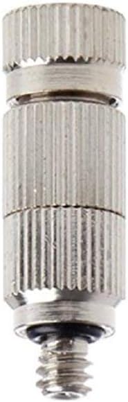 Metalwork 10 Pcs Stainless Steel Misting Nozzles For Outdoor Cooling Misting System, High Pressure Anti Drip Cleanable, 3/16" Thread (0.6mm)