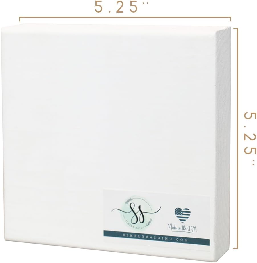 Simply Said, INC A True Friend 5.25 inch Wood Block Sign, Friendship Small Talk Square Rustic Wooden Plaque, Made in USA, STS1797