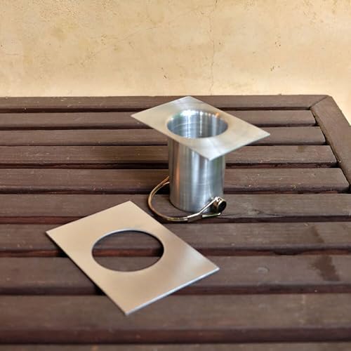 Nutshell Stores Double Loops Rain Chain - Aluminum - 17 Feet