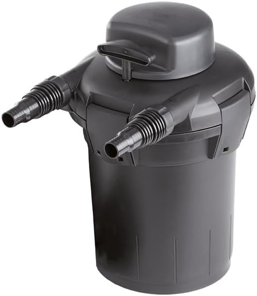The Pond Guy SimplyClear Outdoor Pressurized Filtration System, UVC Light & Bio Canister Filter for Small Water Gardens & Ponds, 1250 Gallon
