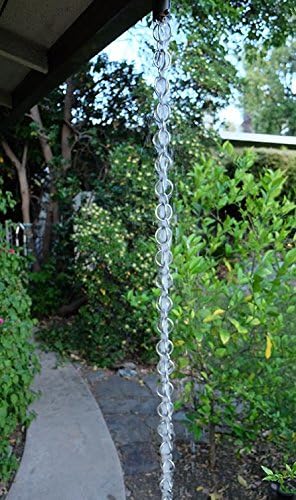 Nutshell Stores Double Loops Rain Chain - Stainless Steel - 10 Feet