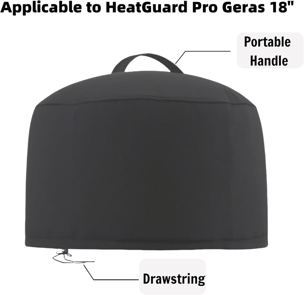 Pizza Oven Cover for HeatGuard Pro Geras 18,TwoPone Waterproof Pizza Oven Accessories Carry Cover for Outdoor
