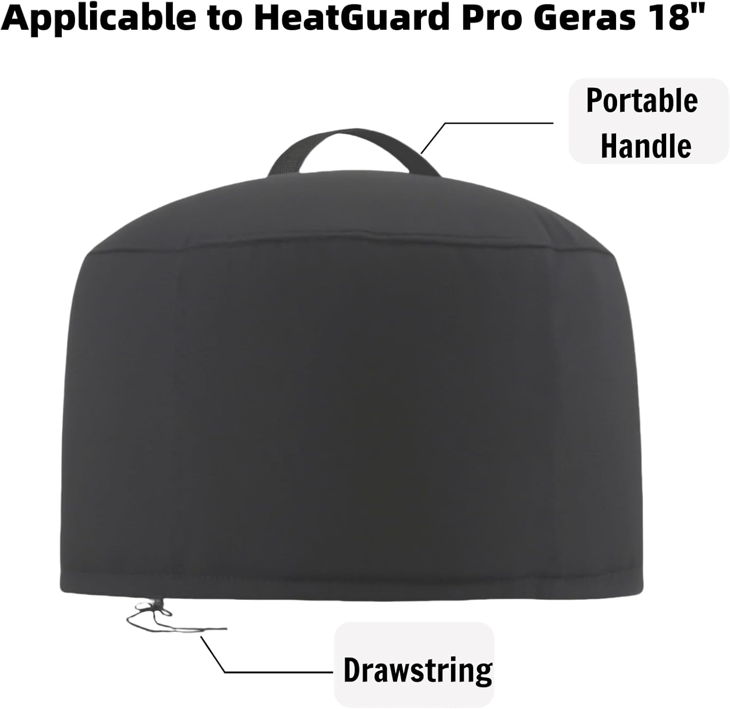 Pizza Oven Cover for HeatGuard Pro Geras 18,TwoPone Waterproof Pizza Oven Accessories Carry Cover for Outdoor