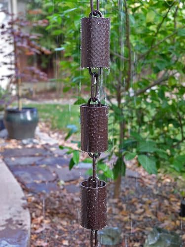 Nutshell Stores Kenchiku Rain Chain - Bronze - 14 Feet