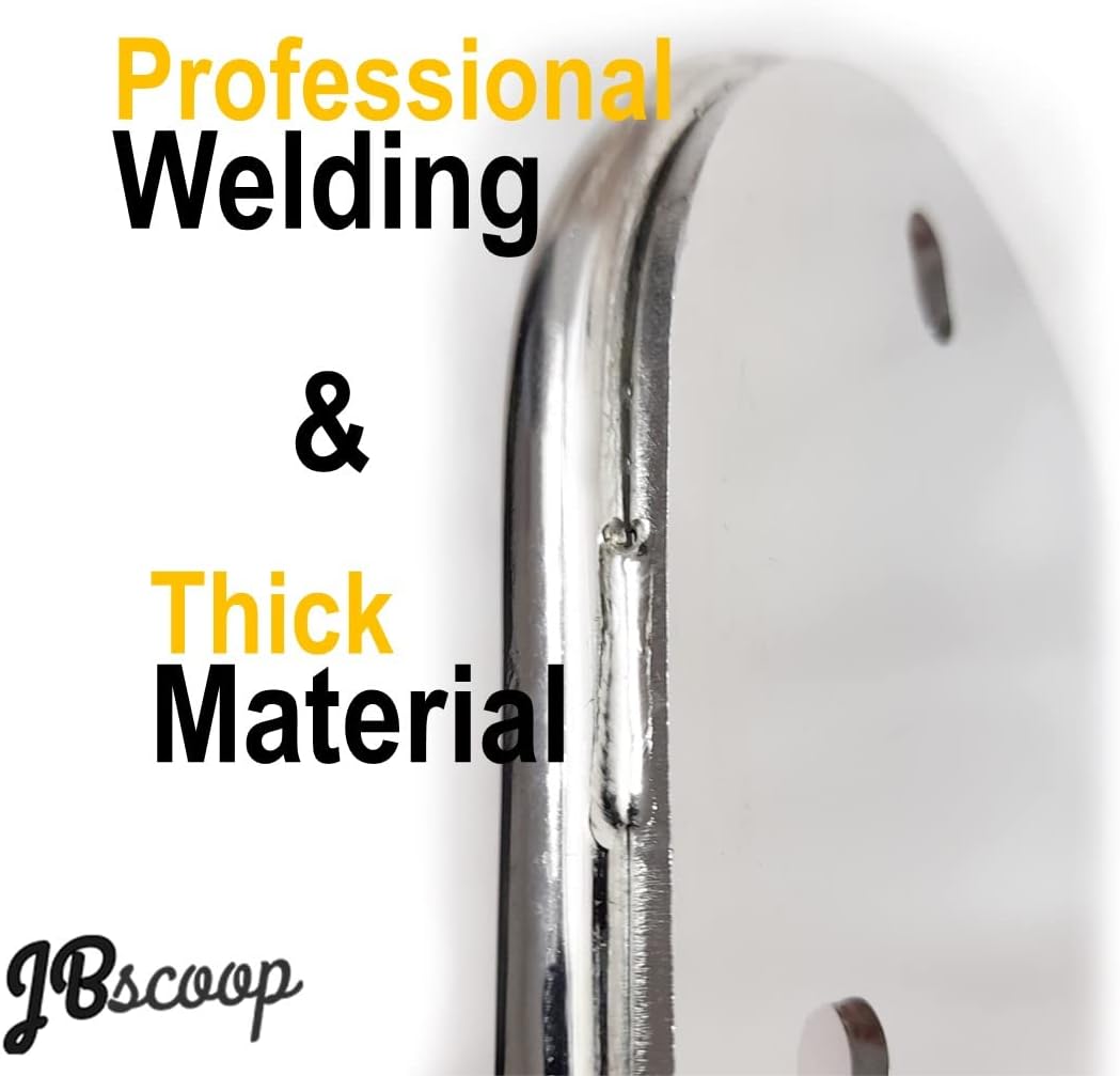 JBscoop Garden Hose Holder Stainless Steel Small Wall Mount Garden Hose Hook, Ideal for Water, Air, Hydraulic Hose, Ropes, Extension Cords Heavy Duty & Rust Proof (1)