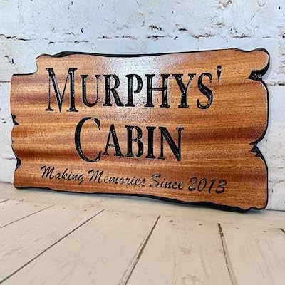 Custom Wooden Signs, Personalized Wood Signs, Custom Wood Signs, Personalized Cabin Signs, Outdoor Wooden Sign, Family Name Signs (Murphy Style)