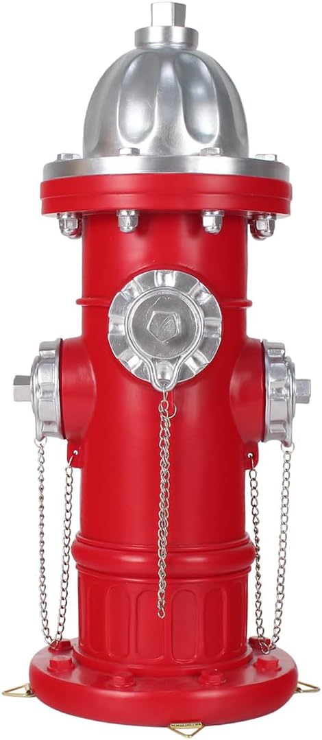 Dog Puppy Pee Post and Gift - Fire Hydrant Garden Decor Statue - Large, for Dogs