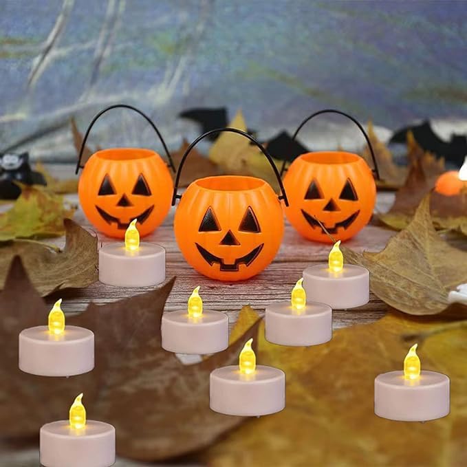 LED Tea Lights Flameless Candles: 12Pack Battery Operated Candle Realistic and Bright Flickering Holiday Gift Long Lasting 200Hours for Seasonal & Festival Celebration WarmYellow