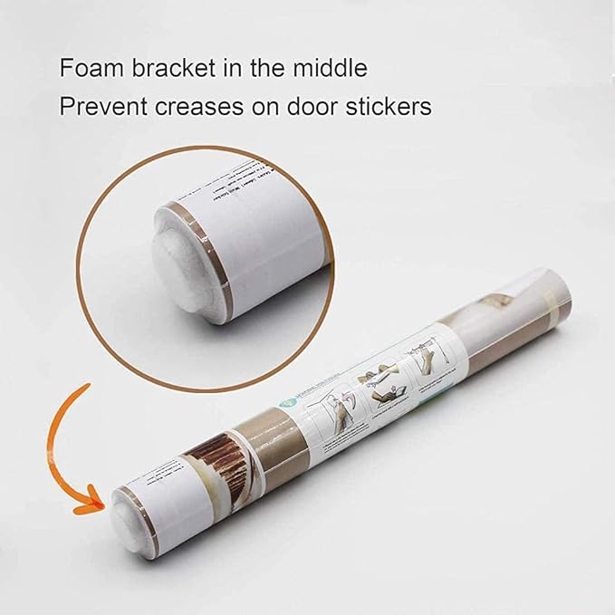 3D Door Wallpaper Self-Adhesive Door Poster - Beach Street - Door Film Photo Wallpaper Premium PVC Waterproof Door Sticker Wall Sticker for Bedroom Living Room Door Decoration Stickers 95 x 215 cm