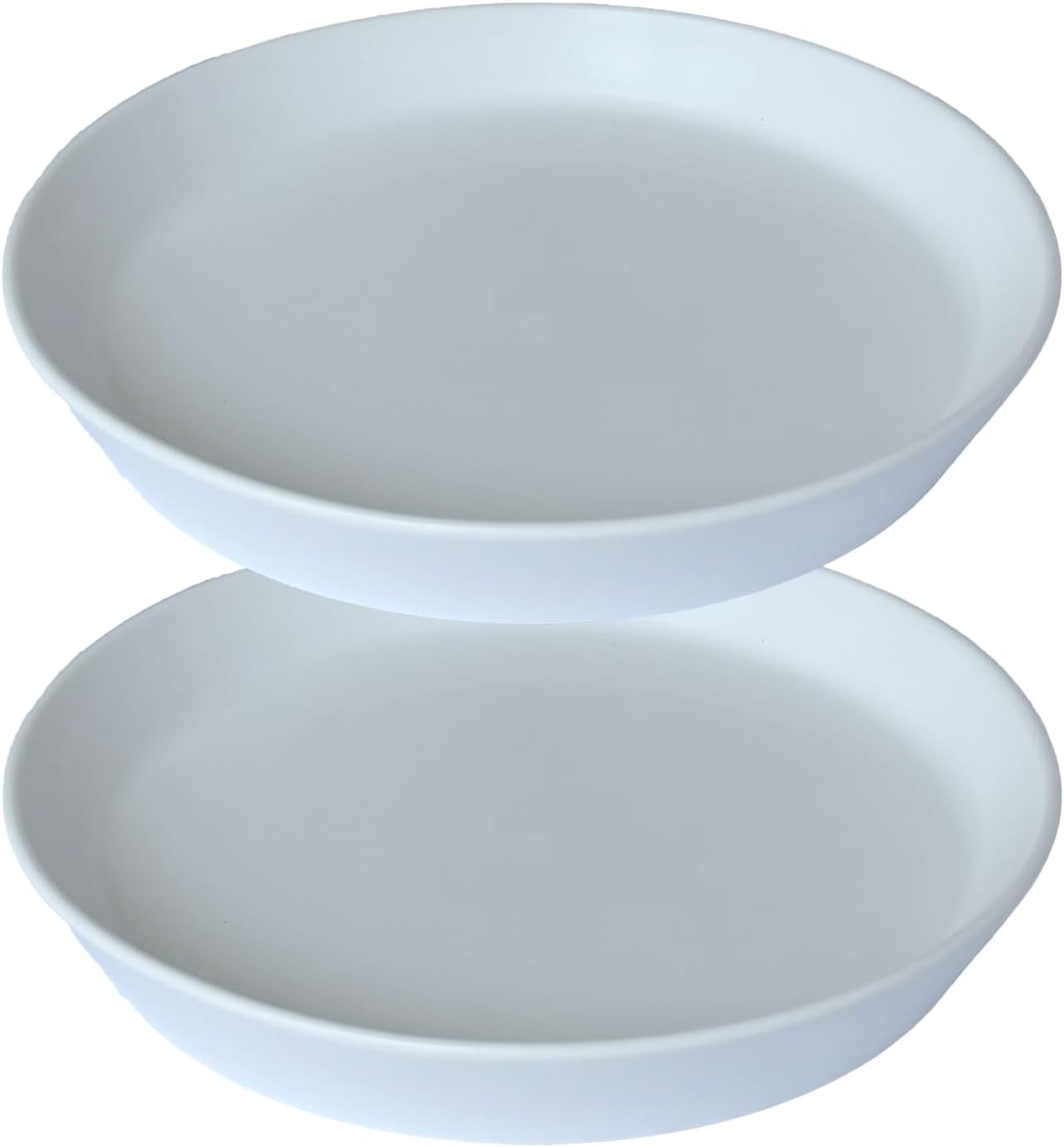 Plant Saucer Tray of 2 Pack 6 Inch, 7 inch (6.7 Inch) Plant Saucer Tray, Heavy Duty Glazed Ceramic Plant Saucers for Indoors & Outdoor, Flower Plant Water Trays for Pots Planter