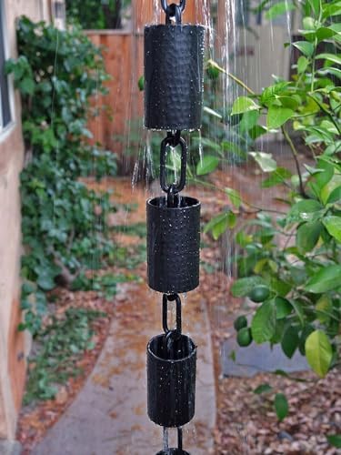 Nutshell Stores Kenchiku Rain Chain - Black - 15 Feet