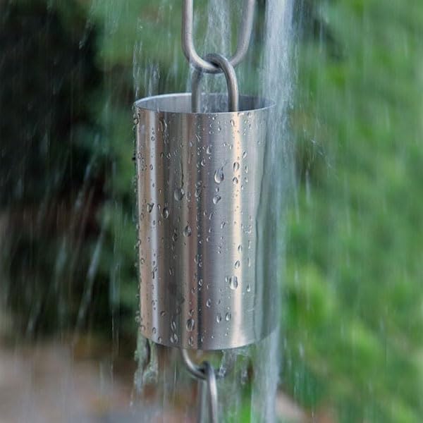 Nutshell Stores Kenchiku Rain Chain - Stainless Steel - 15 Feet