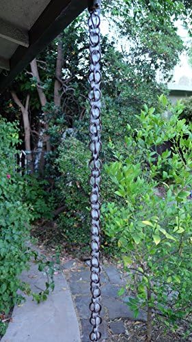 Nutshell Stores Double Loops Rain Chain - Bronze - 7 Feet