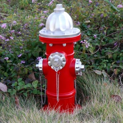 Dog Fire Hydrant Statue Puppy Pee Post and Gift for Fireman, Fire Hydrant Garden Decor Statue Large, Fire Hydrant for Dog