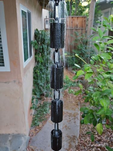 Nutshell Stores Kenchiku Rain Chain - Black - 16 Feet