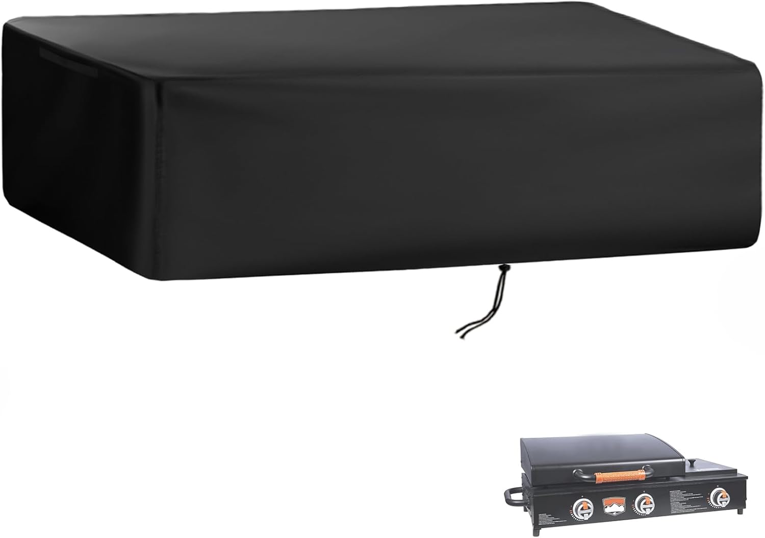 Grill Cover for Blackstone 1860 2225 On The Go Range Top Combo Griddle, Heavy-Duty 600D Tabletop BBQ Cover for Blackstone 22 inch Camping Griddle