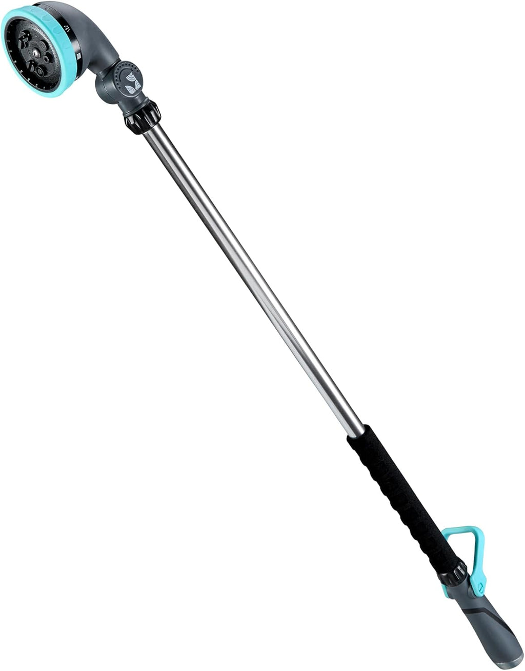 36 Inch Water Hose Wand Featuring 9 Spray Patterns and 180° Pivot Head 600004 with Comfort Grip and Lever Control by New England Garden Tools for Cleaning, Watering Plants & Yards, Washing Cars & Pets