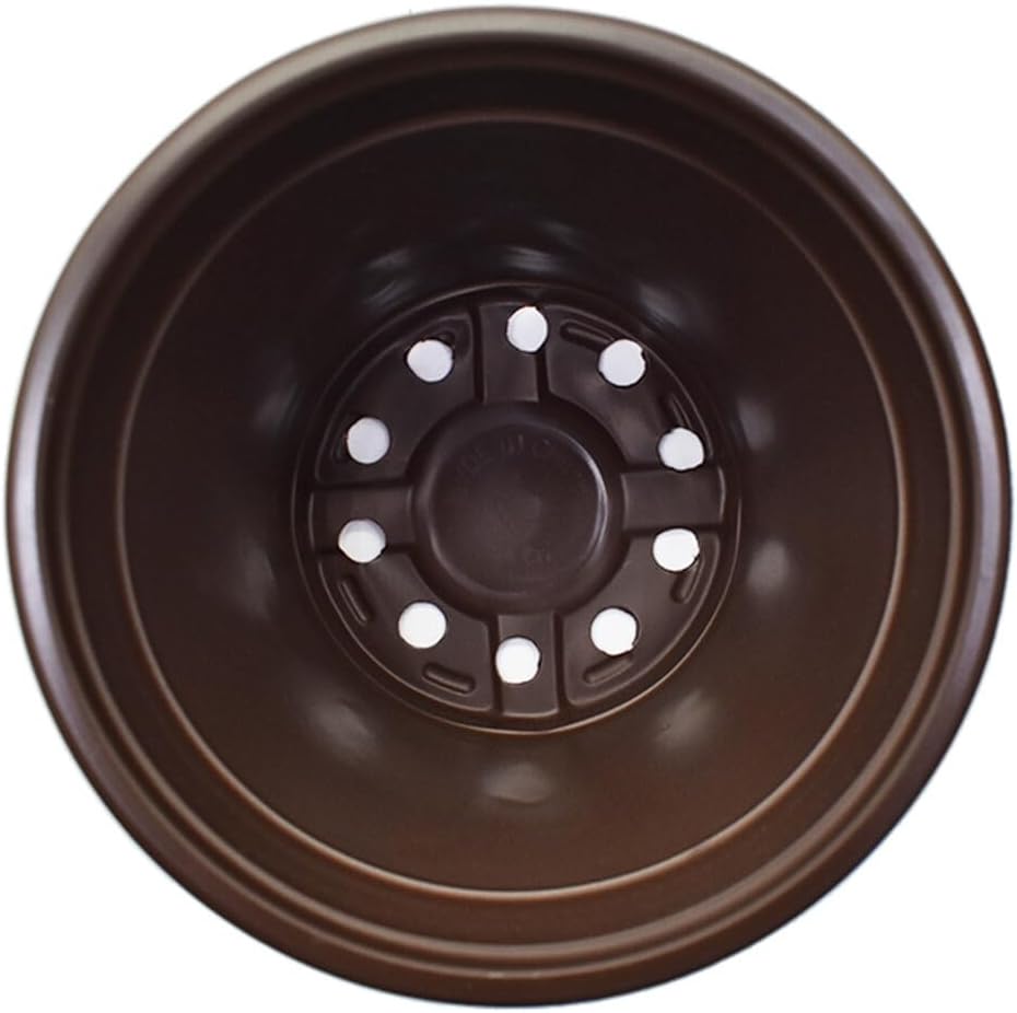 100 PCS 6 Inches Plastic Plant Nursery Pots, Reusable Plastic Pots for Succulents, Seedlings, Cuttings, Transplanting,Seedlingswith Drainage Holes