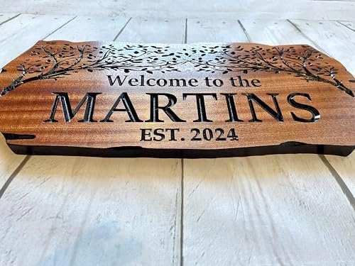 Custom Wooden Signs, Personalized Wood Signs, Custom Wood Signs, Personalized Cabin Signs, Outdoor Wooden Sign, Family Name Signs (Birds and Branches)