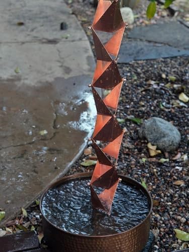 Nutshell Stores Origami Rain Chain - Copper - 11 Feet