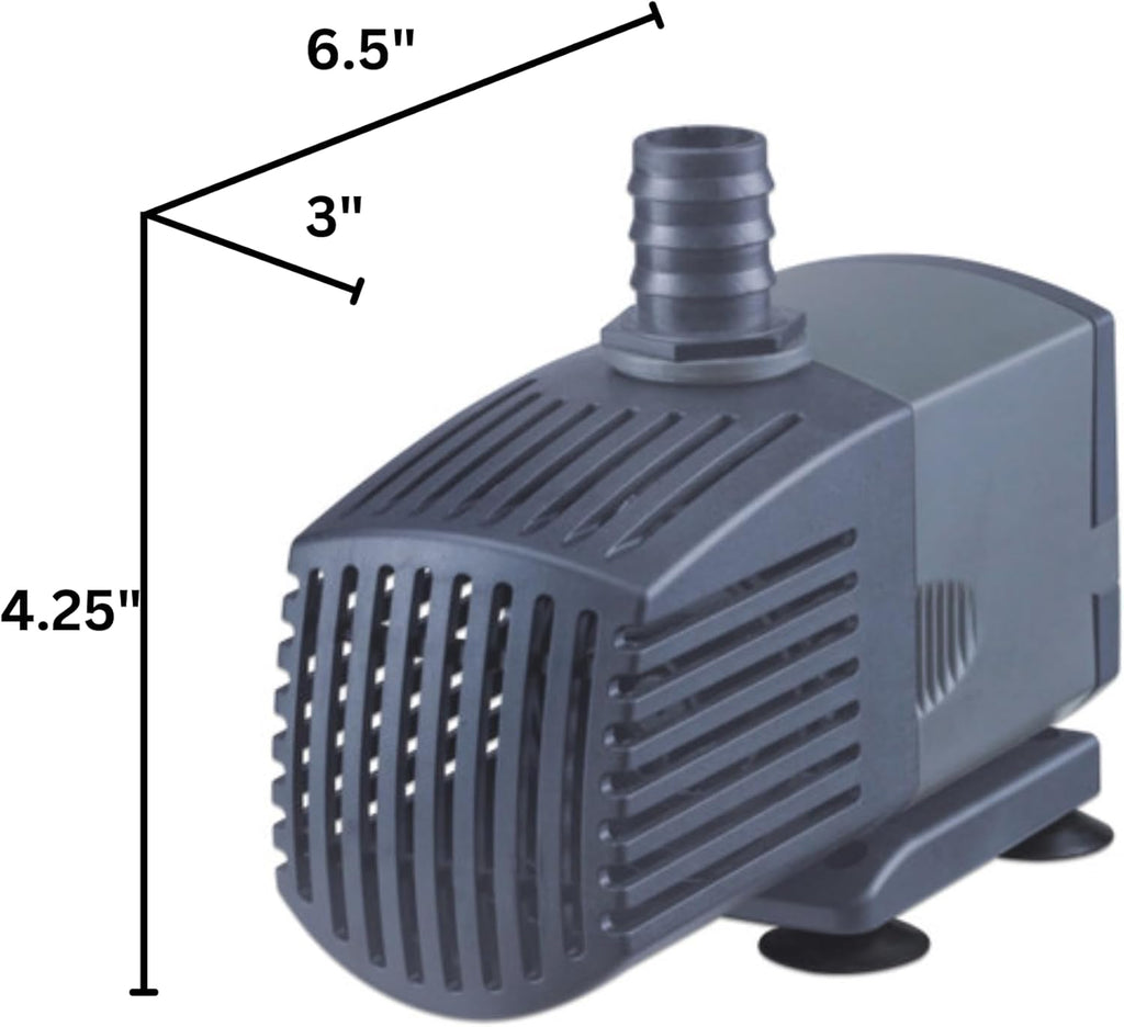 HALF OFF PONDS 10-Inch Filtering Waterfall Spillway Kit for Ponds and Waterfall Streams up to 1,000 gallons. Includes 500 GPH (45w) Pump, Waterfall Box, Filter Media, and 10 FT Tubing.