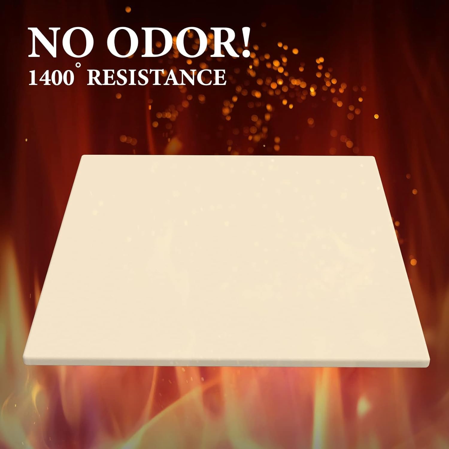 13.2" Square Pizza Stone for Ooni Karu 12 Pizza Oven, High-Quality Ceramic Grill Plate Accessories Pizza Baking Stone for Oven/Grill, Thermal Shock Resistance, Ideal for Bread and Cookie