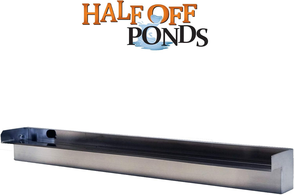 HALF OFF PONDS Steel Elegance 36" Stainless Steel Spillway - STE36-HOP