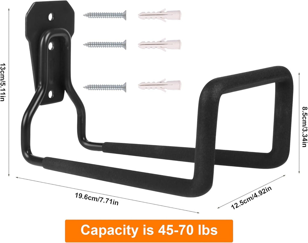 Metal Garden Hose Holder - Heavy Duty Hose Hanger Wall Mounted Water Hose Holder for Outside Yard, Sturdy Hose Reel Hose Hooks for Water Hose, Extension Cords