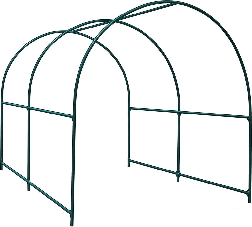 Multi-Size Large Garden Support Arch Frame Climbing Plant Arch Arbor for Flowers/Fruits/Vegetables (6.5ft x 7ft x 7.2ft)