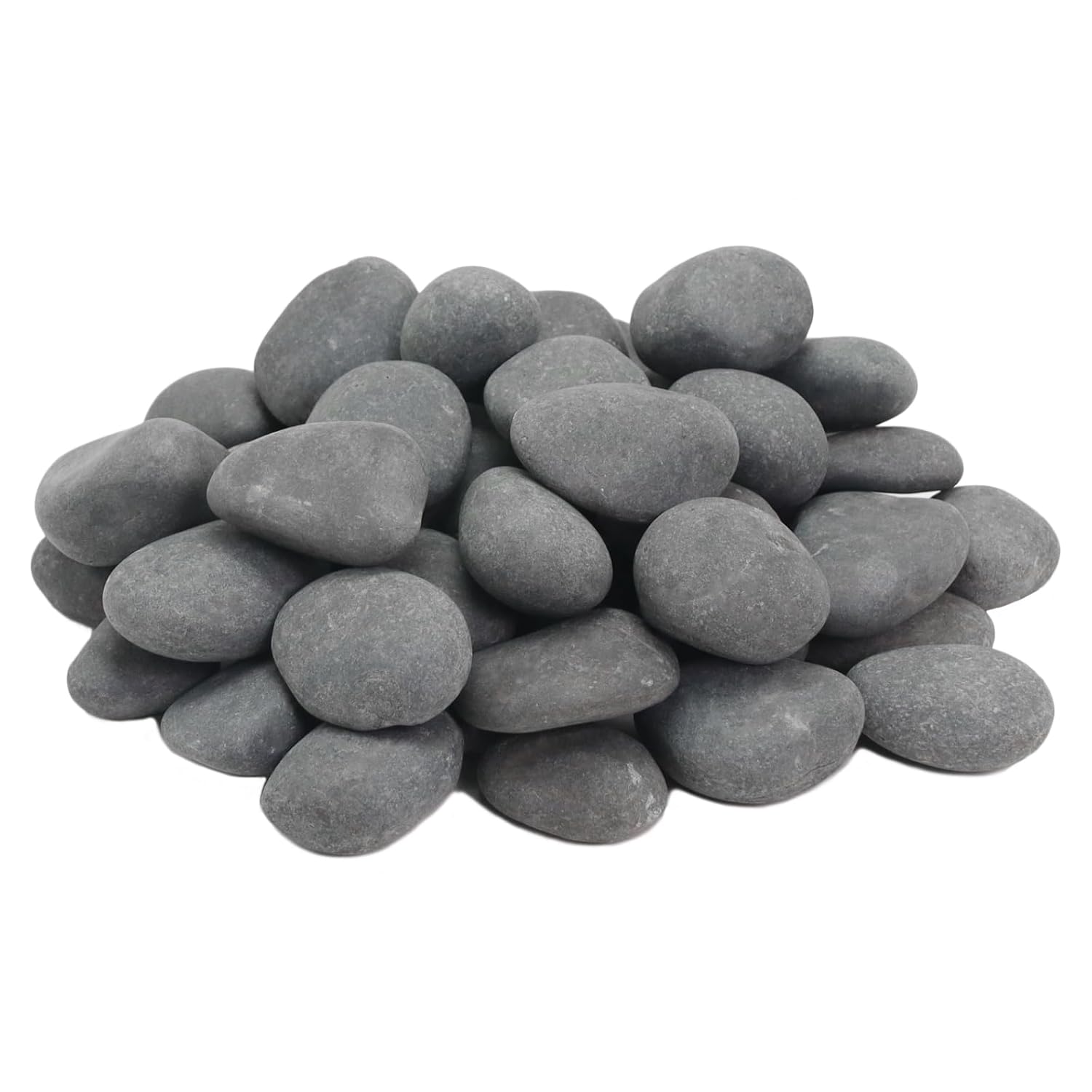 10LB Black Stones Pebbles River Rocks, Natural Beach Pebbles, 1-2" Garden Decorative Stones-1-2 Large Plant Rocks,Ideal for Aquarium, Home Decor