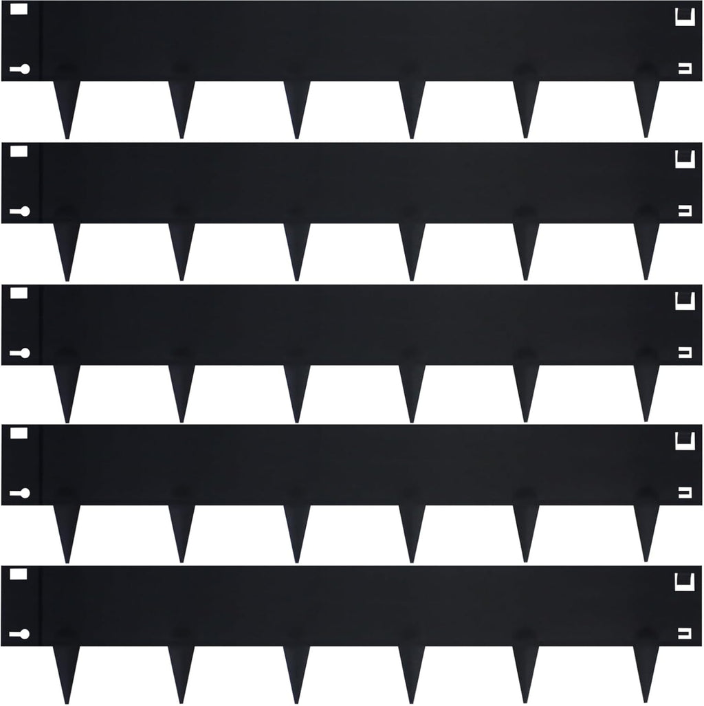 5 Pack Steel Landscape Edging,Metal Landscape Edging 40 Inch Strips, Metal Garden Edging 8 inch Depth, Steel Edging for Landscaping