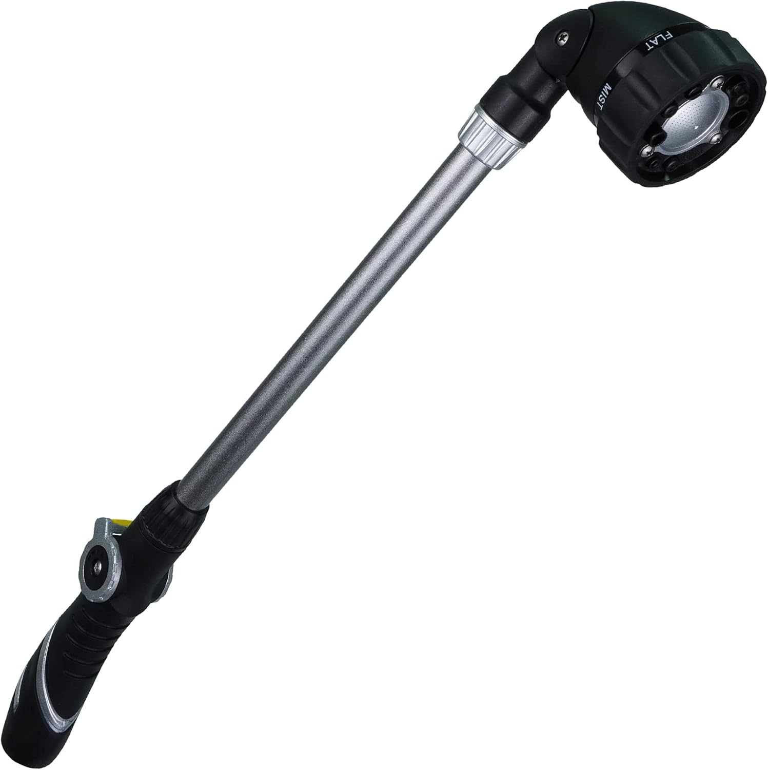 Thumb Control Watering Wand with Rotating Head Heavy Duty 22 Inch Ergonomic Sprayer Wand Adjustable Spray Garden Hose Nozzles Hanging Basket Wand with Flow Control, No Assembly Required Wand