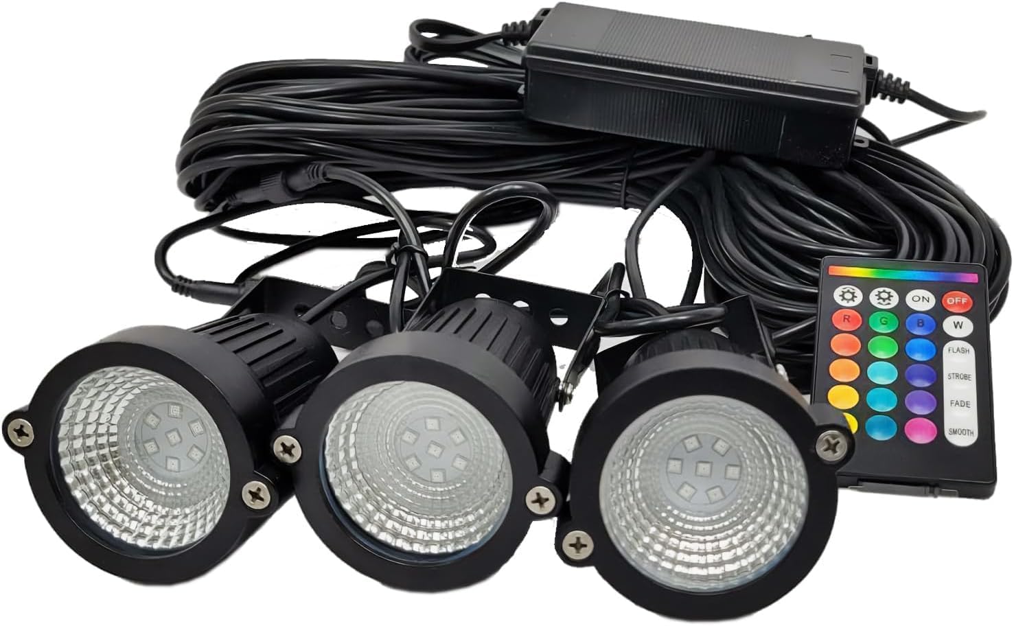 Custom Pro Color Changing Universal Upgraded Premium Light Kit for Oase & Pond Boss 1/4 HP Floating Fountain w/Remote