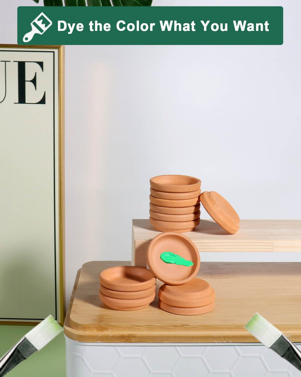vensovo 2 Inch Terracotta Plant Saucer Pots Tray - 12 pcs Mini Planter Saucers for Indoor & Outdoor Plants, Small Clay Trays Perfect for 1 Inch 1.5Inch Flower Pot