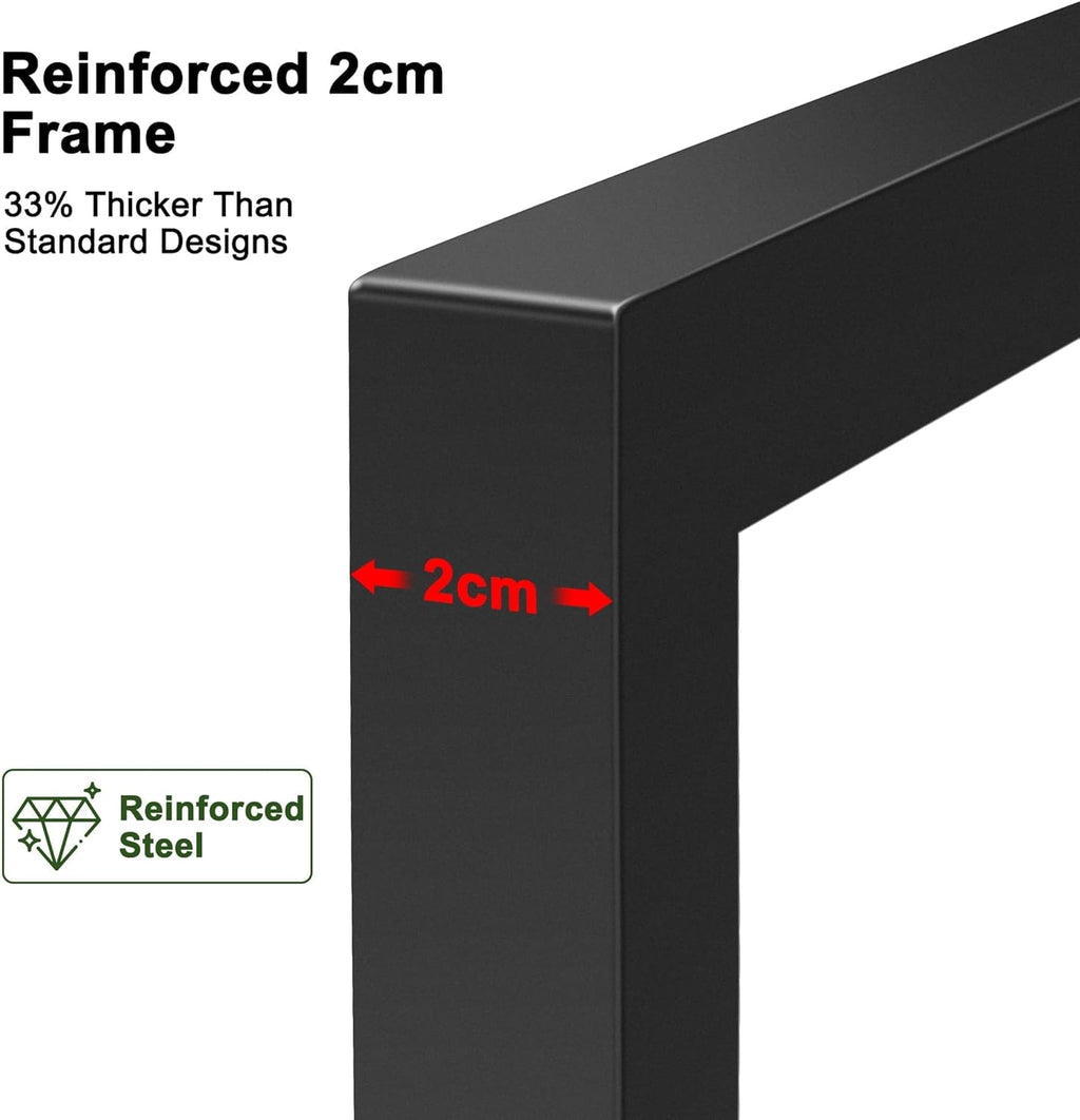 Heavy-Duty Wall Planters for Indoor Plants, Modern Metal Hanging Plant Holders, Picture Frame Wall Plant Shelves for Living Room, Balcony, Patio, Window Garden Décor, 2-Pack