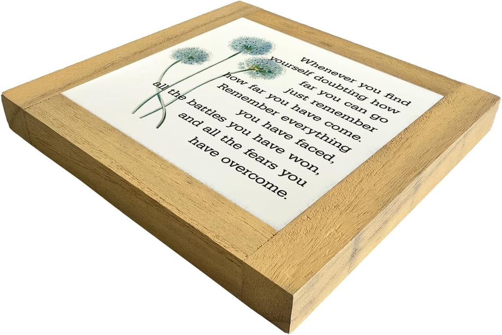 Inspirational Quote Wood Plaque Sign, Be Brave Sign, Whenever You Find Yourself... Box Wood Plaques Desk Décor, Motivational Box Wood Sign, Graduation Decor Gift, Inspirational Quotes Gift D