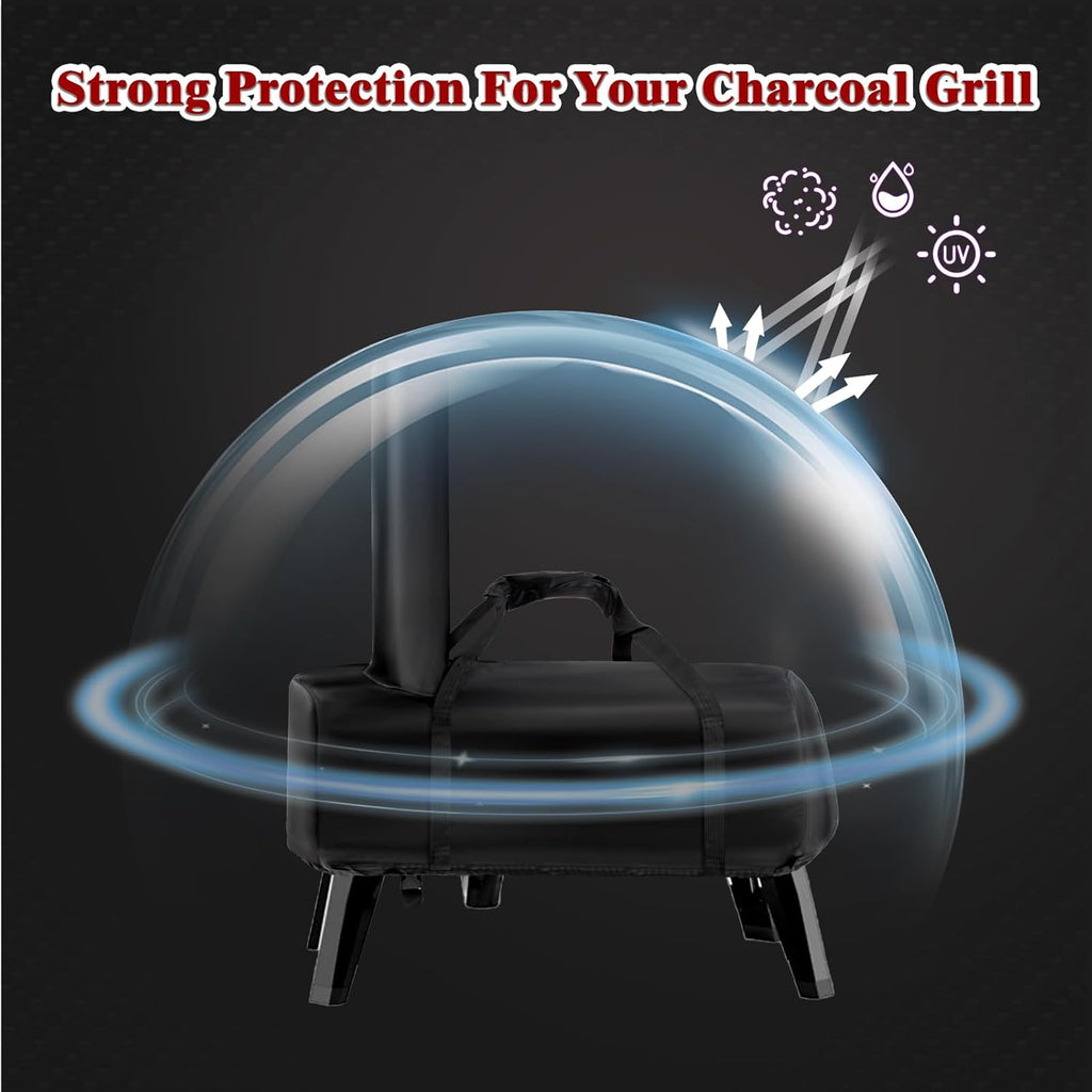 Pizza Oven Cover for Aidpiza Wood Pellet Pizza Oven,Outdoor Heavy Duty Portable Carry Waterproof Gas Pizza Grill Cover and Weather Resistant Oxford Fabric Cover(Black