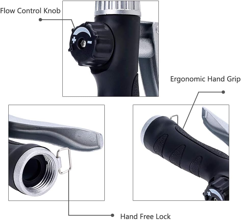 GREEN MOUNT Watering Wand, 24 Inches Sprayer Wand with Superior Stainless Head, Perfect for Hanging Baskets, Plants, Flowers, Shrubs, Garden and Lawn, Blue