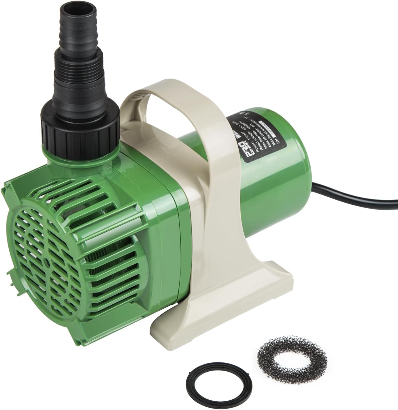 Prostormer 1/3HP Submersible Pond Pump, 3300GPH High Flow Water Pump with 16ft Lift Height, Garden Pumps, for Ponds, Fountains, Waterfalls, Hydroponics, Fish Tanks, Indoor & Outdoor Use