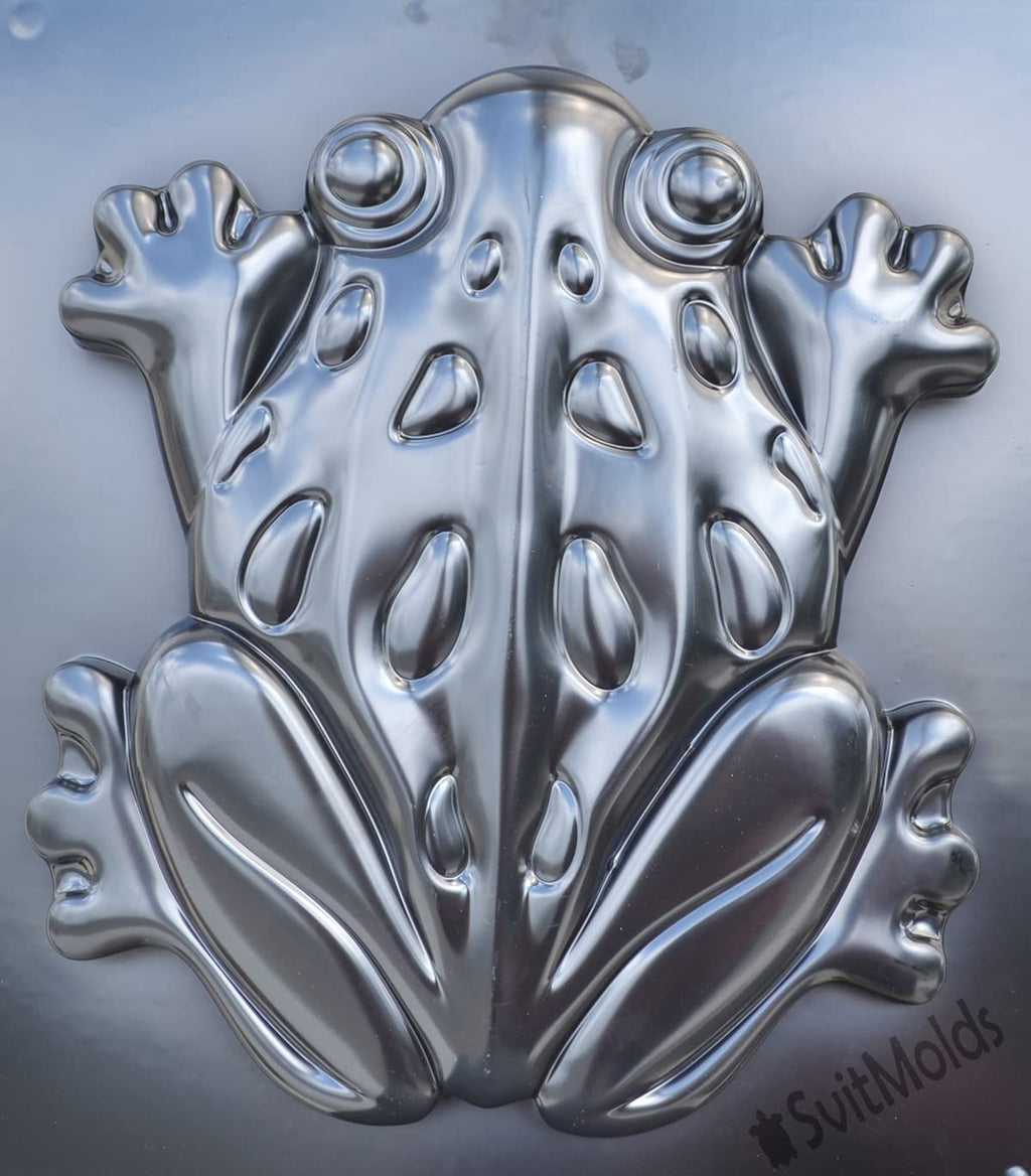 SvitMolds Concrete Mold DIY Frog Stepping Stone Mould Concrete Cement Mould ABC Plastic Toad Animal Garden and Yard Decor Garden Path Walkway (1, S68-Sm)