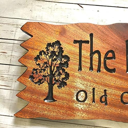 Custom Wooden Signs, Personalized Wood Signs, Custom Wood Signs, Personalized Cabin Signs, Outdoor Wooden Sign, Family Name Signs (Jagged Edge)