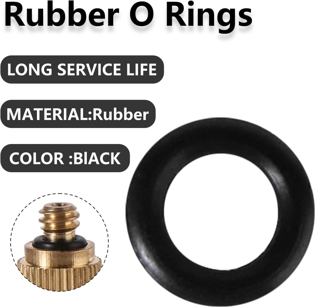 100Pc Brass Misting Nozzles O Ring Outdoor Cooling System 100pc Misting Nozzle O Ring for Outdoor Cooling System