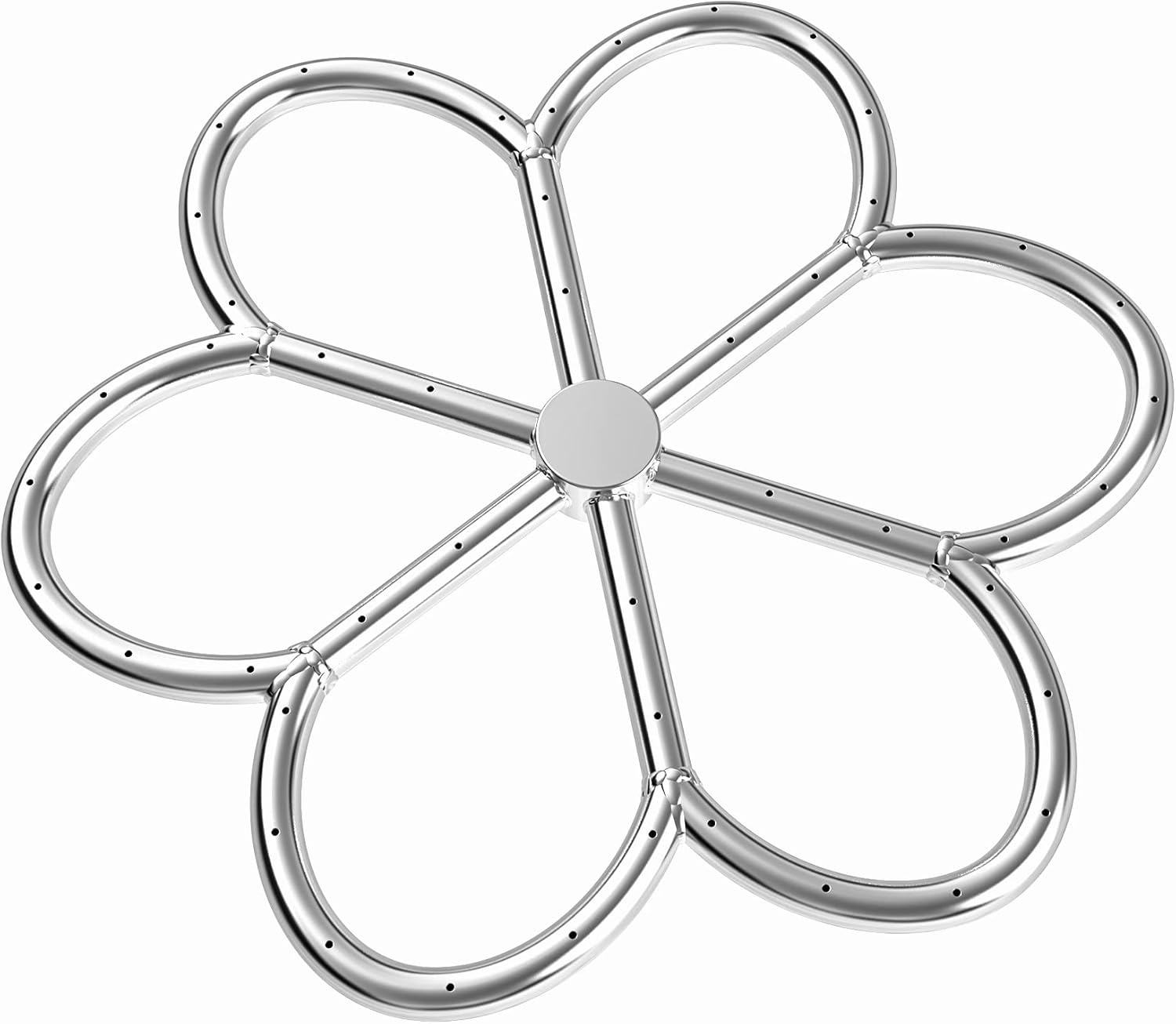 Skyflame 18-Inch Stainless Steel Flower-Shape Fire Pit Burner Ring for Fire Pit, Natural Gas & Propane Fireplace, Indoor/Outdoor, Max BTU 147K…