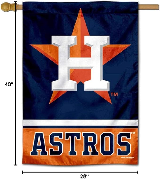 WinCraft Houston Astros Two Sided House Flag