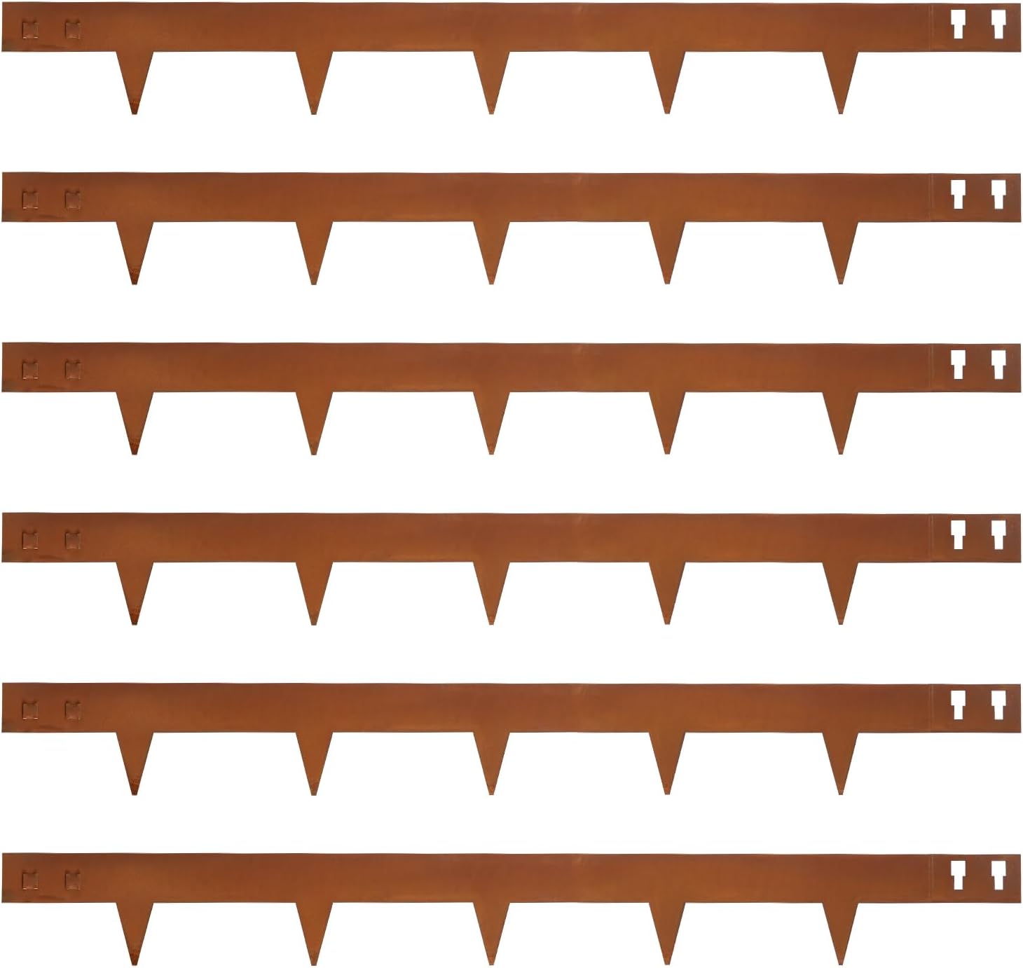 Corten Steel Landscape Edging 40 Inch Strips Steel Landscape Edging Metal Garden Edging Border Rusted Edge 4.5 Inch Depth Steel Edging for Landscaping Lawn Yard 6 pcs by GZGNEEVL